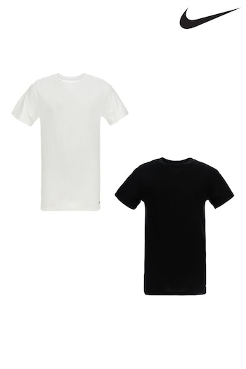 Nike UK10 Black Little Kids Undershirt T-Shirts 2 Pack (N75713) | £22