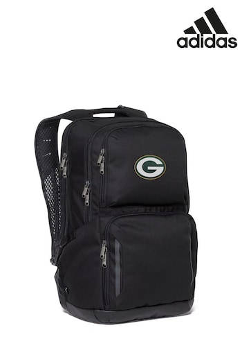 adidas Black NFL Bay Packers Laptop Backpack (N75734) | £90