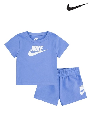 Nike 26cm Blue Infant Club T-Shirt and Shorts Set (N75758) | £30