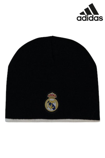 adidas dark Black Real Madrid Reversible Knit Hat Adult (N75760) | £18