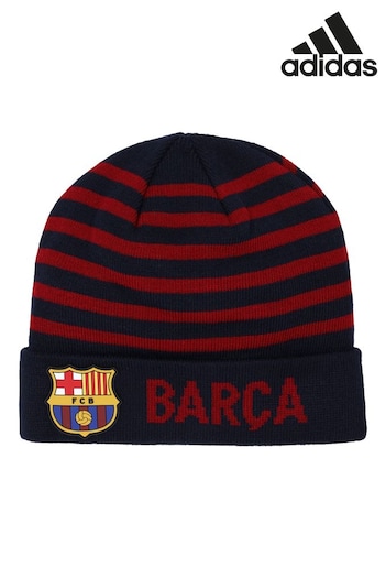 adidas Volleyball Blue Barcelona Wordmark Cuff Knit Hat (N75762) | £18