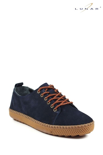 Lunar Blue Lazy Dogz Salvador Navy Suede strappy-sandals Shoes (N75793) | £65