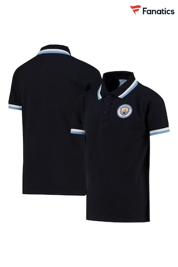 adidas Blue Manchester City Tipped Polo koszulka Shirt (N75926) | £20