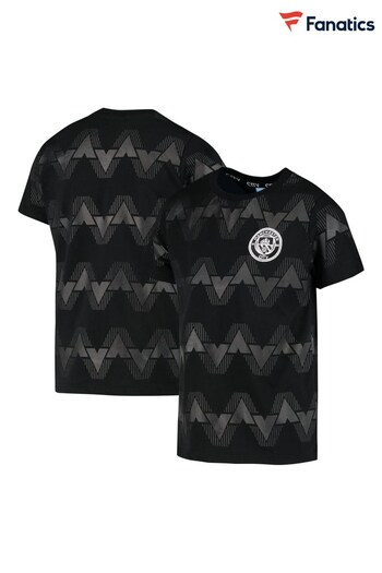 adidas Black Manchester City Mono Logo Graphic T-Shirt (N75930) | £20