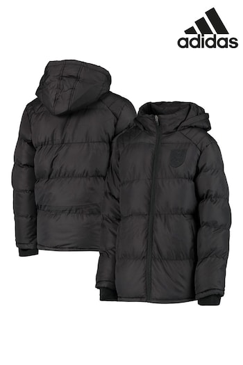 adidas lady Black England Tonal Soft Touch Padded Jacket (N75948) | £55