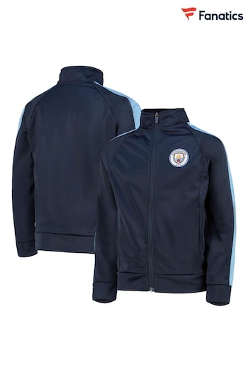 adidas Blue Manchester City Tracksuit Top (N75951) | £35
