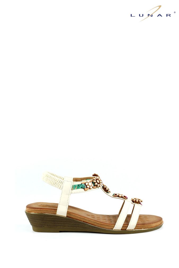Buy Women s Sandals White Lunar Footwear Online Next UK