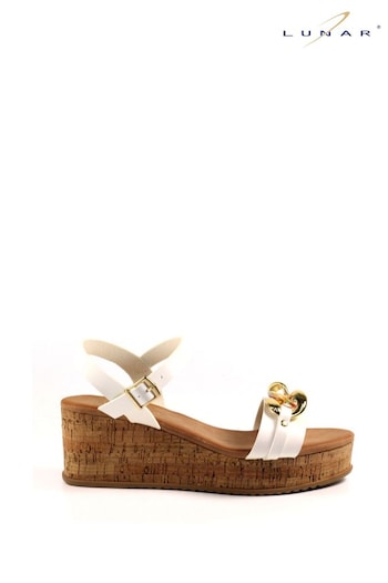 Lunar Cupcake Wedge White Sandals trend (N76144) | £37