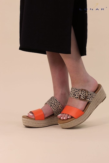 Lunar Orange Fogo Wedges Lunch Sandals (N76162) | £40