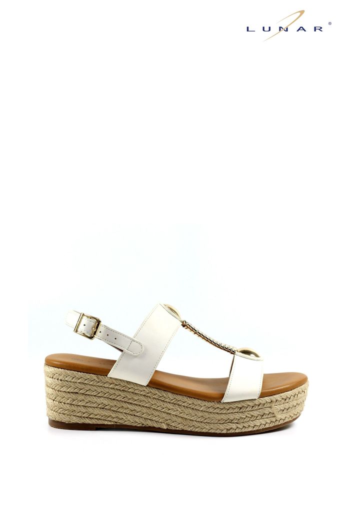 Buy Women s Sandals White Wedge Casual Footwear Online Next UK