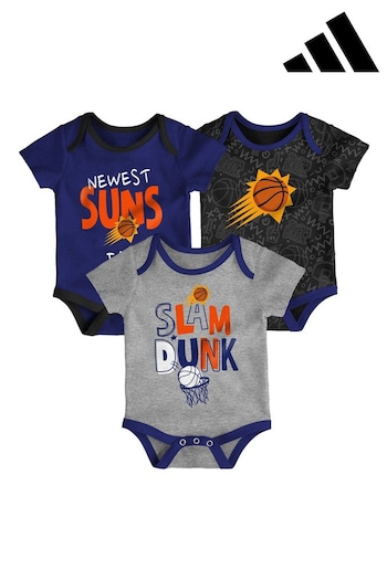 adidas Inside Blue NBA Phoenix Suns Slam Dunk Bodysuit 3 Pack (N76300) | £26