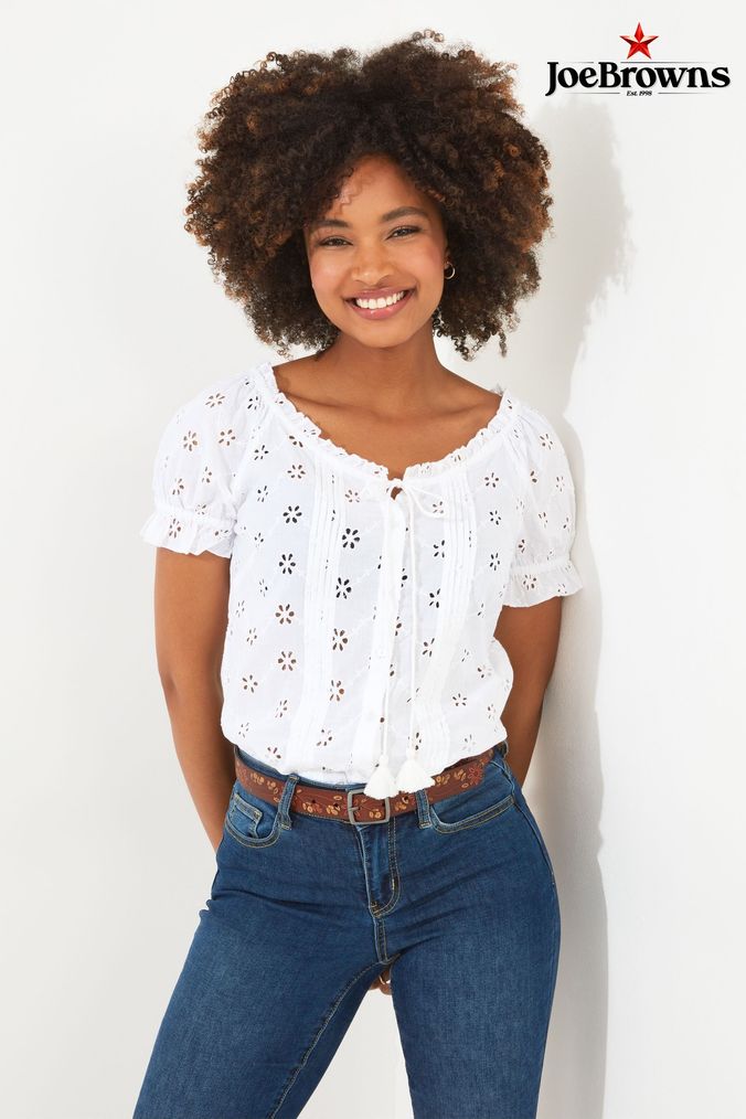 Womens white clearance puff sleeve top