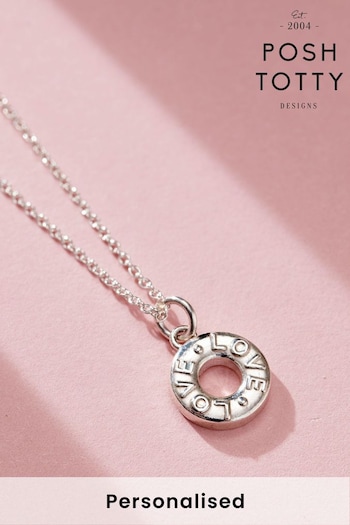 Personalised Mint Charm Necklace By Posh Totty (N76337) | £39