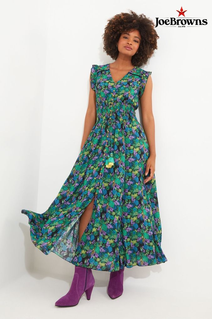 Joe browns green velvet dress clearance