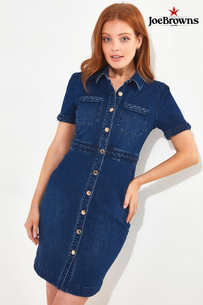 Short Sleeve Denim Dresses Next Official Site