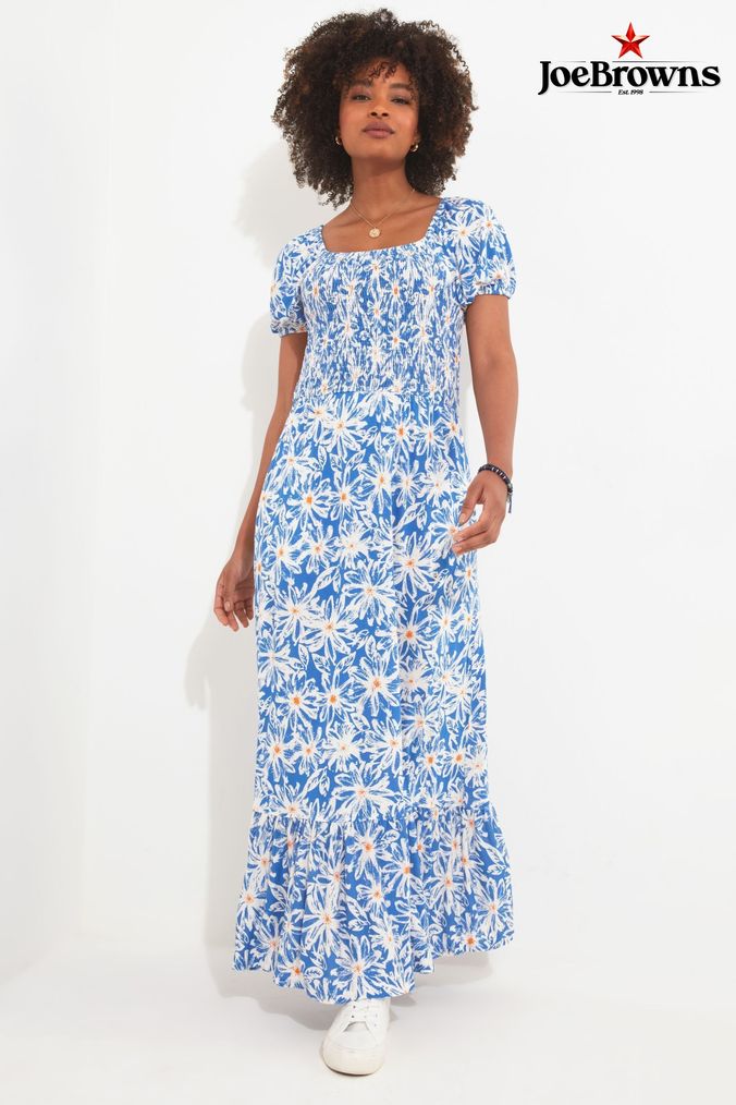 Royal blue store casual maxi dress