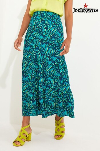 Joe Browns Blue Abstract Butterfly Maxi Skirt (N76450) | £50