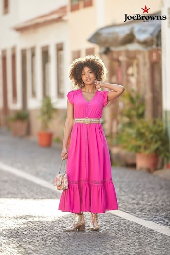 Joe Browns Pink Colourblock Boho Maxi Dress (N76465) | £60