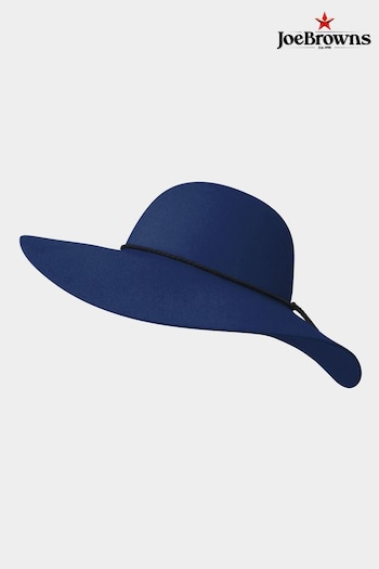 Joe Browns Blue Boho Wool Plait Floppy Hat (N76484) | £50