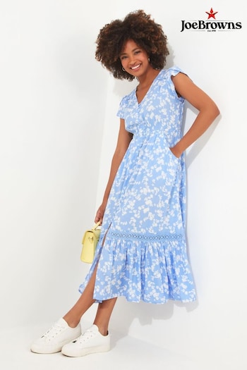 Joe Browns Blue Petite Boho Floral Midi Dress (N76502) | £65