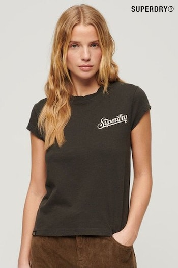 Superdry Green Retro Rocker Short Sleeve T-Shirt (N76587) | £27