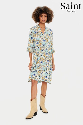 Saint Tropez Multi Eda Half Sleeve Knee Length Dress (N76645) | £50