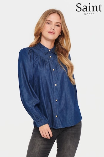 Saint Tropez Blue Doreen Long Sleeve Shirt (N76730) | £60