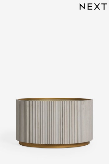Light Grey Valencia Marble and Mango Wood Coffee Table (N76750) | £625