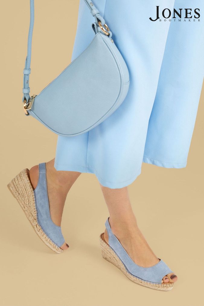 Pale blue wedges uk outlet
