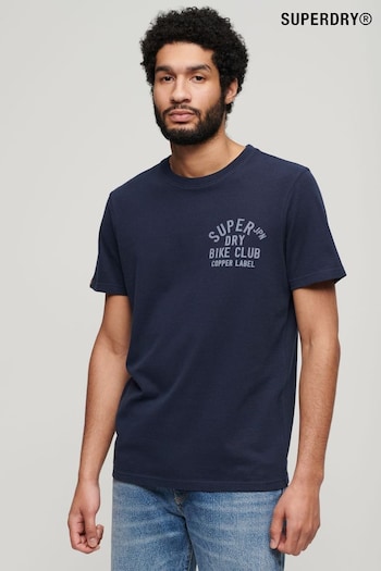 Superdry Blue Copper Label Chest Graphic T-Shirt (N76904) | £30