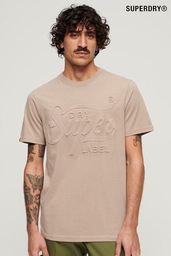 Superdry Nude Embossed Archive Graphic T-Shirt (N76908) | £30
