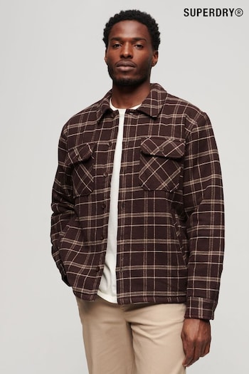 Superdry Red Vintage Check Overshirt (N76911) | £100