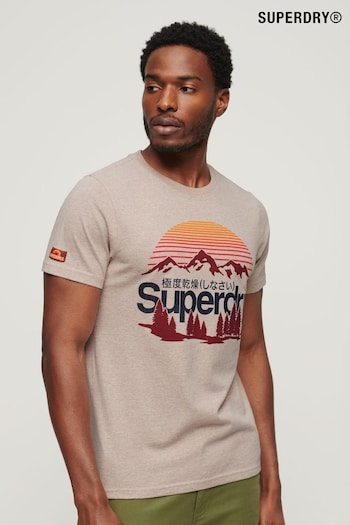 Superdry Nude Great Outdoors Graphic T-Shirt (N76965) | £30