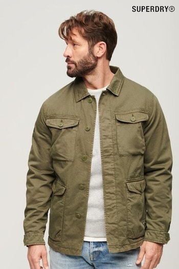 Superdry Green Military M65 Embroidered Lightweight Jacket (N76986) | £100