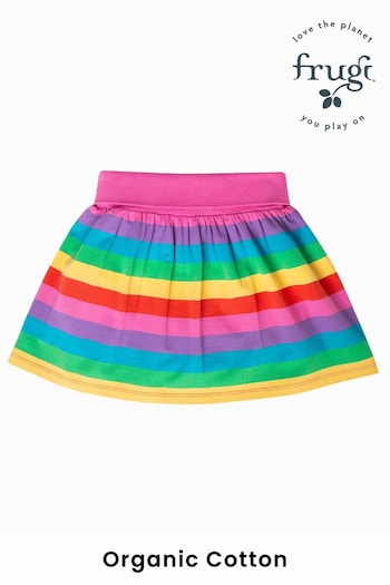 Frugi Multi Rainbow Stripe Spring Skort (N77183) | £26 - £28