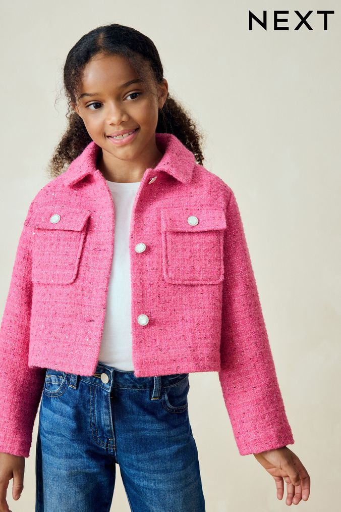 Next girls pink jacket online