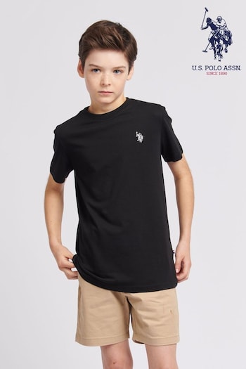 U.S. Polo Assn. Boys Blue Double Horsemen T-Shirt (N77363) | £20 - £24