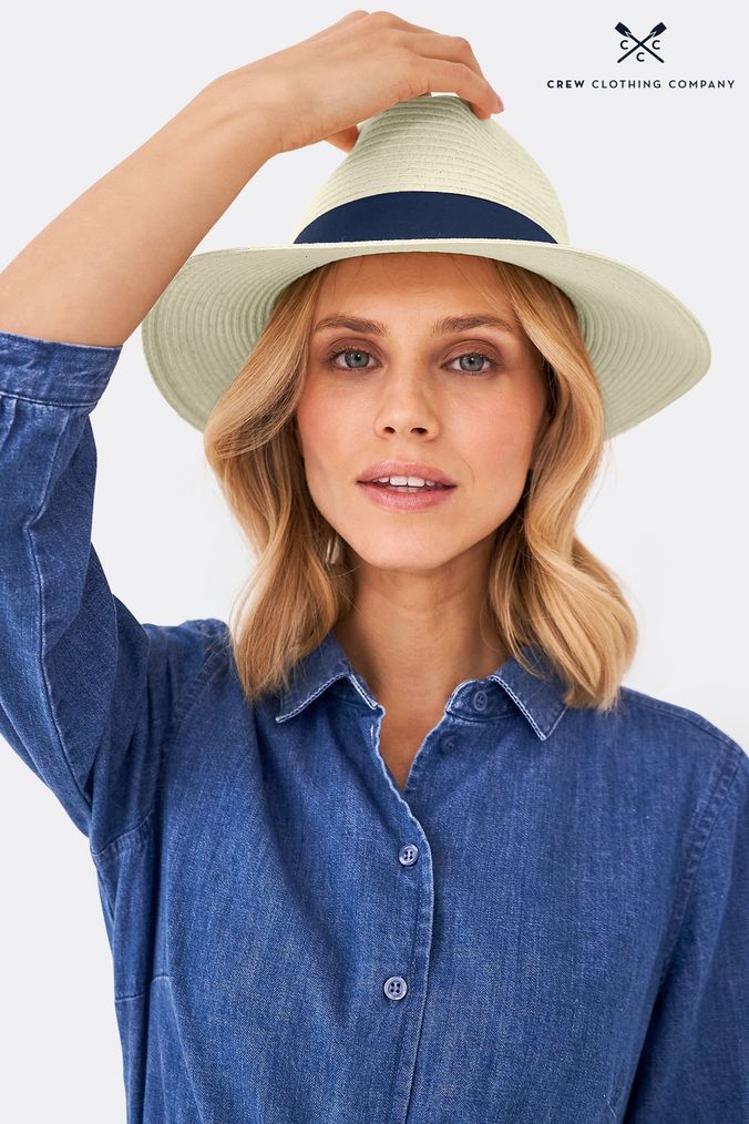 Buy Women s White Straw Hats Online Next UK