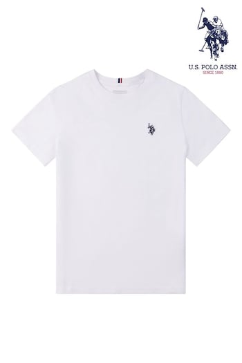 U.S. Polo Assn. Boys Blue Double Horsemen T-Shirt (N77373) | £20 - £24