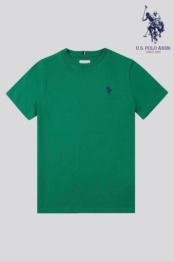 U.S. Polo Assn. Boys Blue Double Horsemen T-Shirt (N77374) | £20 - £24