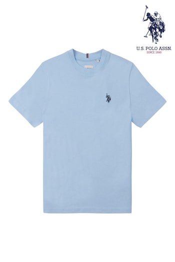 U.S. Polo Kids Assn. Boys Blue Double Horsemen T-Shirt (N77375) | £20 - £24