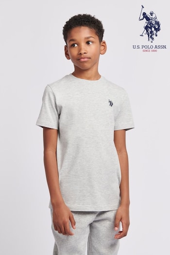 U.S. Polo Kids Assn. Boys Blue Double Horsemen T-Shirt (N77387) | £20 - £24