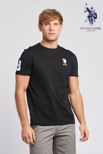 U.S. collar Polo Assn. Mens Regular Fit Blue Player 3 T-Shirt (N77517) | £30