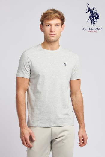 U.S. Polo Black Assn. Mens Regular Fit Blue Double Horsemen T-Shirt (N77518) | £25