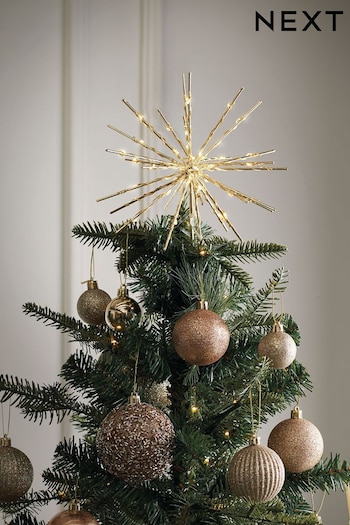 Gold Light Up Star Christmas Tree Topper (N77558) | £20