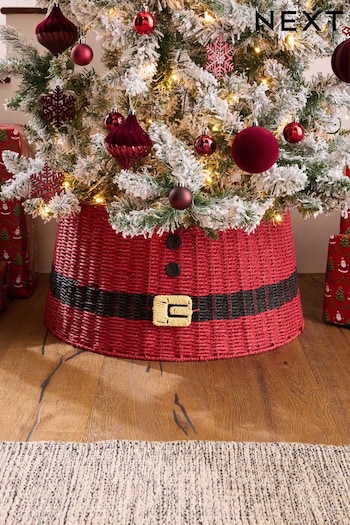 Red Santa Wicker Tree Skirt (N77596) | £35