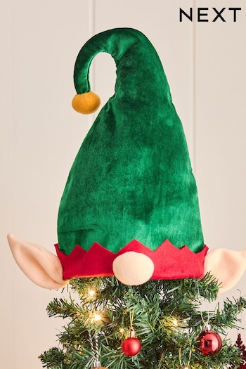 Green Elf 3 Piece Christmas Novelty Tree Accessories Set (N77599) | £22