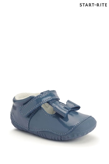 Start Rite Blue Little Paws Navy Leather dame Shoes (N77609) | £35