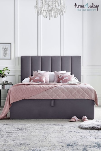 Time 4 Sleep Grey Linea Upholstered Ottoman Bed (N77726) | £500 - £580