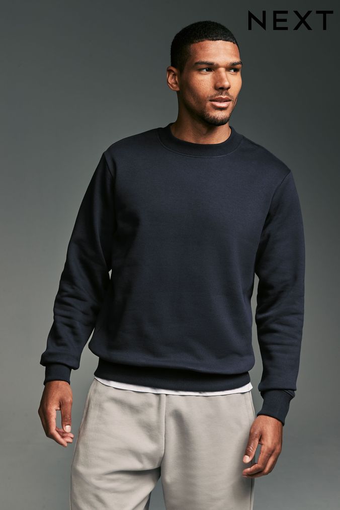 Men s Sweatshirts Zip Neck Crew Neck Sweatshirts Next